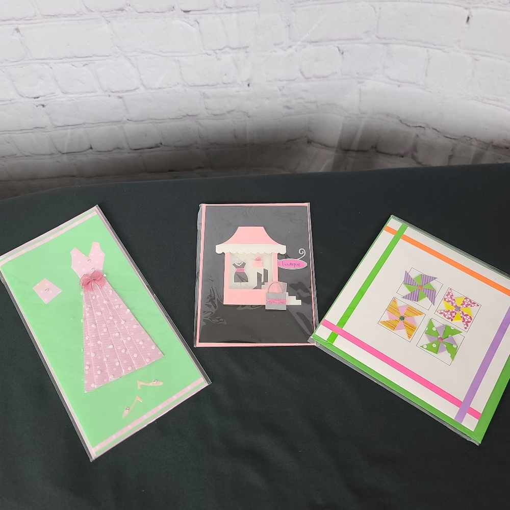 3D Cards  All are Blank Inside 3 Pieces.